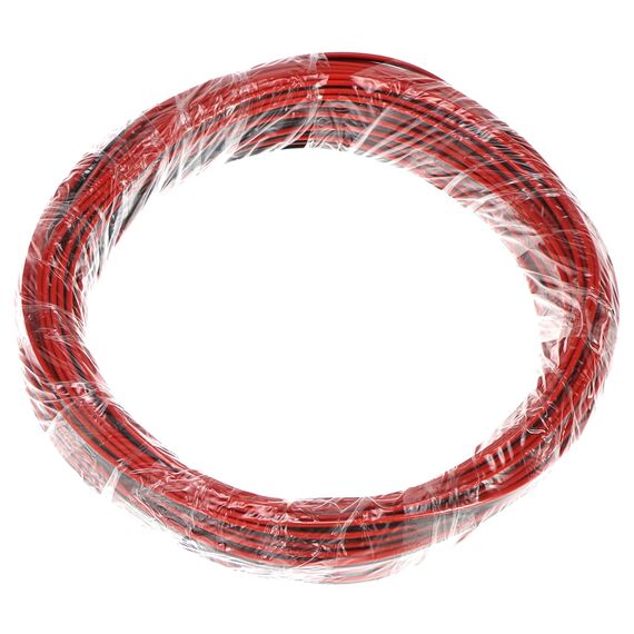 QWORK® 20 AWG 0.52mm² Elektrischer Draht Kabel 2x30 Meter - 2 Adrig Litzenkabel Verzinnter Kupferdraht für Einfarbiger LED Streifen, LED-Lampen, Elektrischen Geräten