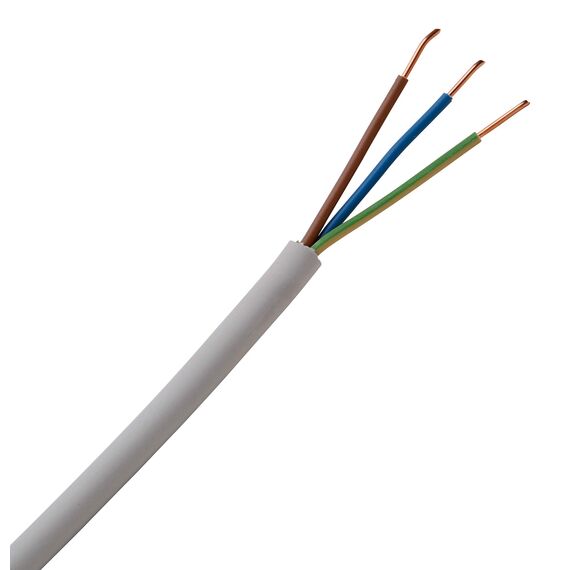 Kopp 150850849 Mantel-Leitung NYM-J, 3 x 1.5 mm², 50 m, grau