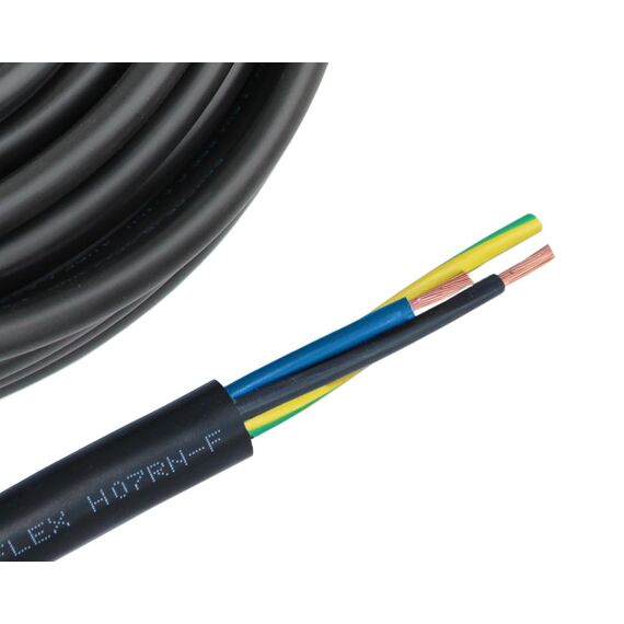 H07RN-F 3x2,5mm² Gummikabel Meterware 10-100 Meter, Länge:50 Meter