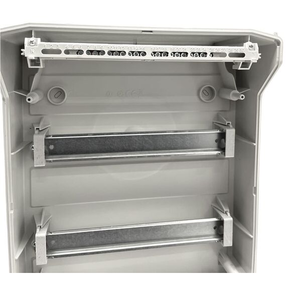 Tehno Plast Sicherungskasten Aufputz IP65 Feuchtraum Gehäuse Verteiler Kleinverteiler 2 reihig 24 Module (4-reihig 48 Module)