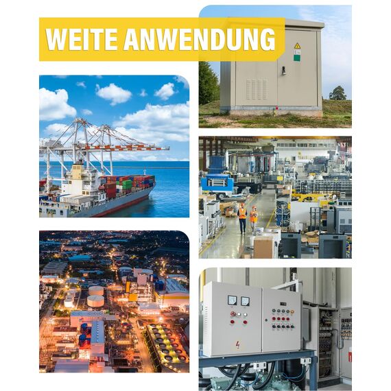 6 Stück M32 Kabelverschraubung - Caianwin IP68 Kabeldurchführung Wasserdicht Kabelverschraubungn Set für Abzweigkasten,Verteilerkasten, Sicherungskasten Aufputz,Stromkasten Verteiler