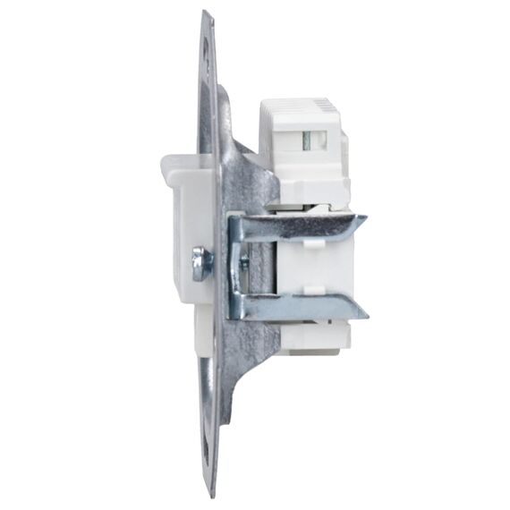 Busch-Jaeger 0243/04 TAE-Anschlussdose Einsazt 2x 6/6 3-fach Alpinweiß 2CKA000230A0392