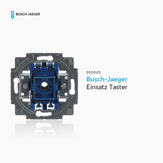 Busch-Jaeger 2020 US Wipptaster Einsatz 1-polig Schließer 10 A 2CKA001413A0475