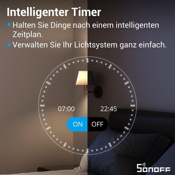SONOFF ZBMINIR2 Zigbee Smart Schalter, Zigbee 3.0 Lictschalter, Zigbee Smart Switch Funktioniert mit Alexa & Google Home, Zigbee Hub Erforderlich, Neutralleitung Erforderlich