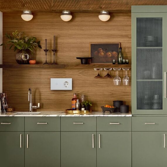 BSEED Lichtschalter mit Schuko Steckdose Glas, unterputz, 16 Amp CEE steckdosentresor, 2 Fach 1 Weg Touch Wandleuchtenschalter Weiss, Flacher wechselschalter, Modern, Wasserdicht Innenschalter
