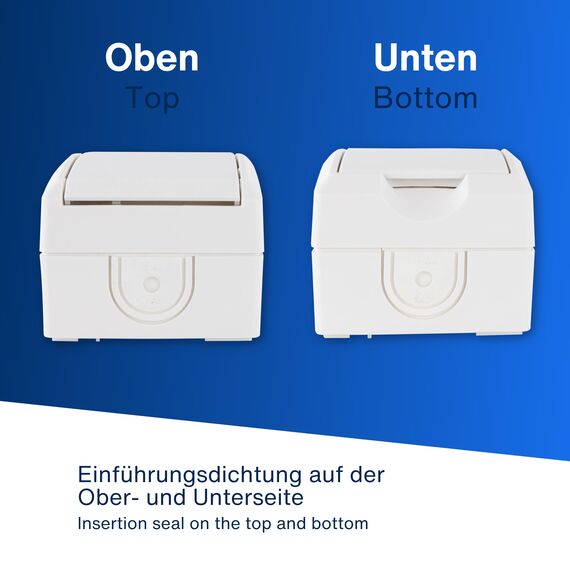 REV AquaForm SPARSET - 10x Steckdose-Feuchtraumsteckdose, IP44, einpolig, Aufputz, weiß