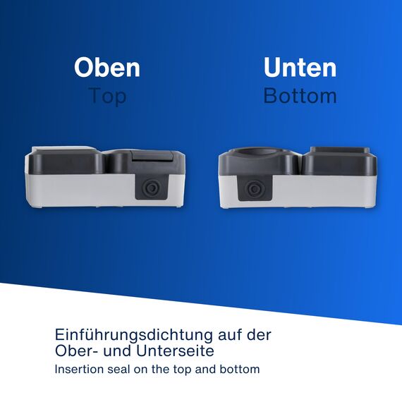 REV AquaStorm SPARSET - 5x Steckdose mit Lichtschalter - Feuchtraum, Aufputz, IP55, waagrecht, 230V, 16A, anthrazit
