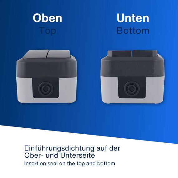 REV AquaStorm, Serienschalter, Lichtschalter Feuchtraum IP55, einpolig, Aufputz, 230V, 10A, anthrazit
