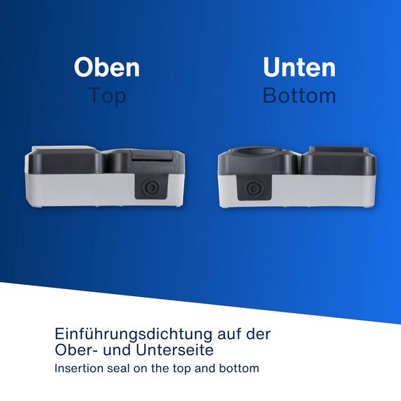 REV AquaStorm, Feuchtraum Steckdose Aufputz mit Lichtschalter, IP55, waagrecht, 230V, 16A, anthrazit