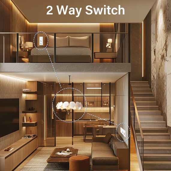 BSEED Touch Lichtschalter mit Schuko Steckdose mit LED Anzeiger 1 Fach 2 Wege Glas Lichtschalter mit Doppelt Wandsteckdosen Weiß 228mm