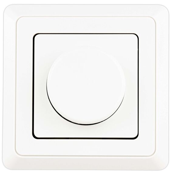 REV PrimaLuxe Dimmer - Lichtschalter für LED Lampen 5-100W und Glühlampen 5-300W, weiß