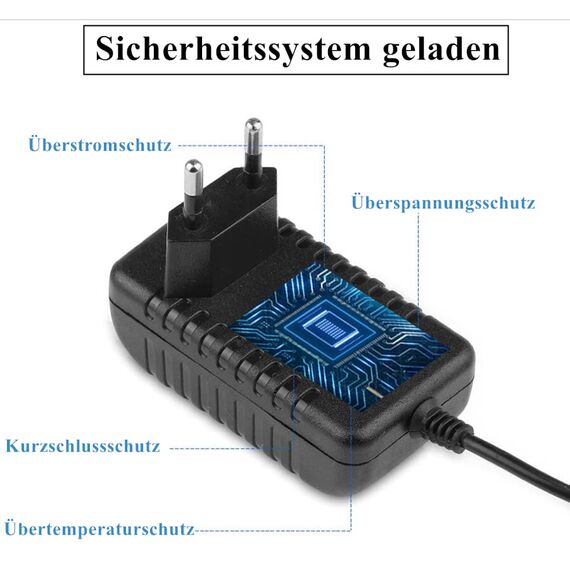 ZUOKENZU AC Adapter 24V 1A Netzteil AC220V zu DC24V 500mA 1000mA Leistungstreiber 5,5mm mit 8 DC Steckeradaptern Konverter Wechselrichter Ladegerät Transformator AC-DC Adapter (DC24V~1A)