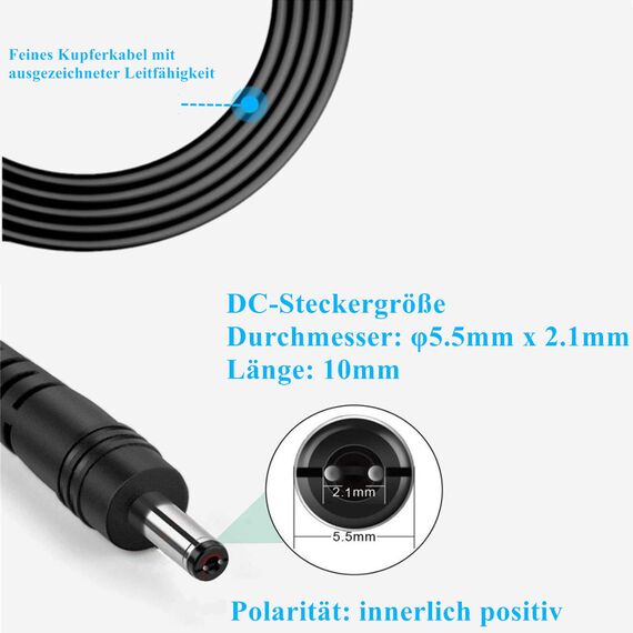ZUOKENZU Netzteil 6V 2A Netzteil mit 8 DC Stecker Adapter AC230V 240V auf DC6V 500mA 1000mA 1500mA Netzteil für digitales Blutdruckmessgerät 6Volt Ladegerät Wechselrichter AC-DC Adapter (DC6V~2A)