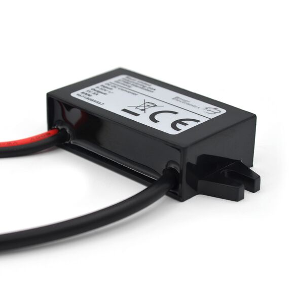 Bauer Electronics | DC-DC 8V-32V zu 5V Spannungs-wandler USB-C 3A 15W | USB Buchse 12-V 5-V Strom-adapter USB Netzteil 24-V USB Spannungs-wandler Buck Converter Step-down Ladegerät Volt Lade-regler
