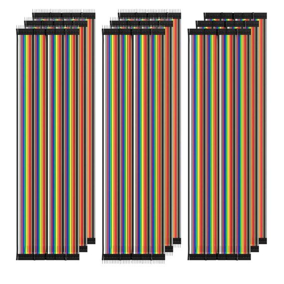 AZDelivery 3 x Jumper Wire Kabel 3 x 40 STK. je 20 cm M2M/ F2M / F2F kompatibel mit Arduino und Raspberry Pi Breadboard inklusive E-Book!