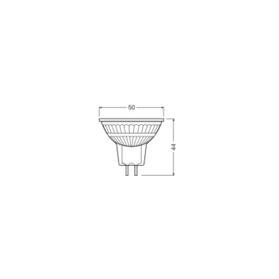 Osram LED SPOT MR16 GL 50 Niedervolt-LED-Reflektorlampe, Sockel GU5; 3, Doppelpack, 6,5W, 630lm, 2700K, warmweißes Licht, sehr geringer Energieverbrauch, lange Lebensdauer, keine Aufwärmzeit