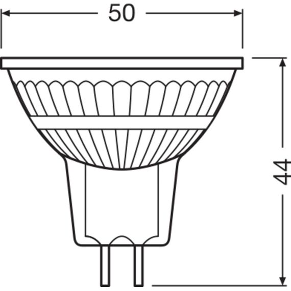 Osram LED SPOT MR16 GL 20 Niedervolt-LED-Reflektorlampe, Retrofit-Sockel GU5; 3, 2,6W, 200lm, 2700K, warmweißes Licht, sehr geringer Energieverbrauch, lange Lebensdauer, keine Aufwärmzeit