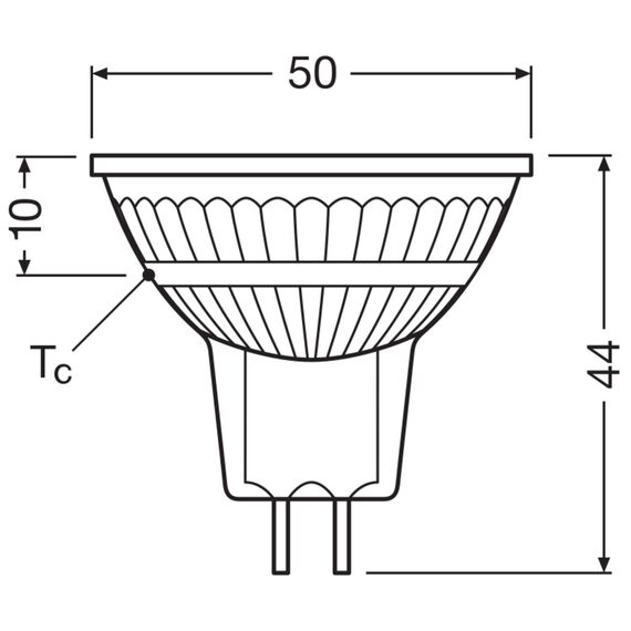 Osram LED BASE MR16, Vorteilspack mit 50 Niedervolt Leuchtmittel, ersetzt herkömmliche 35W Reflektor Glühbirnen, warmweiß (2700K), 3.8W, GU5.3 Sockel, mattes Glas, nicht dimmbar