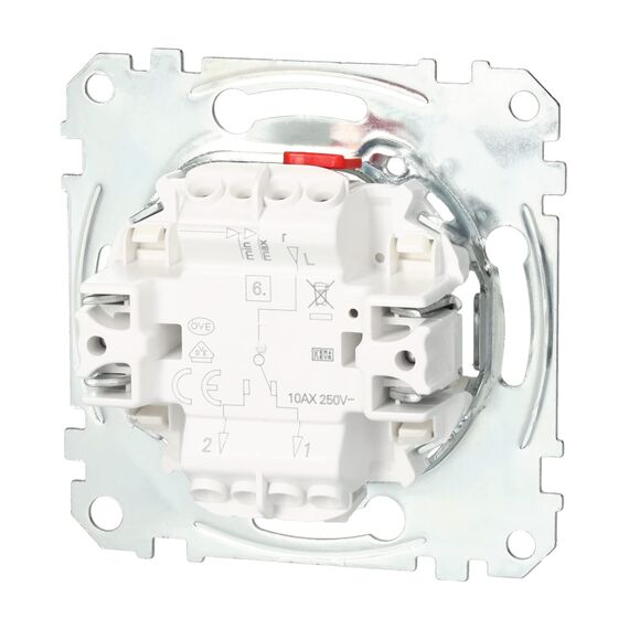 Schneider Electric Merten Aus- und Wechselschalter-Einsatz, Unterputz, 1-polig, Artikelnummer MEG3116-0000, 1 Stück (Packung mit 10)