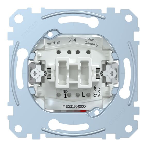 Schneider Electric Merten Taster-Einsatz, Schließer, Unterputz, 1-polig, 10A, Artikelnummer MEG3150-0000, 1 Stück (Packung mit 5)