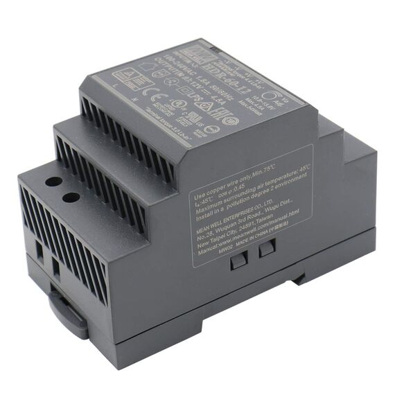 Mean Well DIN-Schienen-Netzteil, 54 W, 12 V, 4,5 A, MeanWell HDR-60-12, Panel-Montage