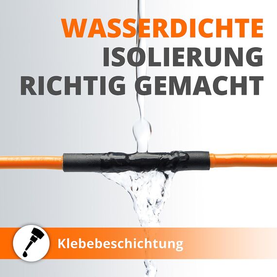 Wirefy Schrumpfschlauch-Set, 3:1 Verhältnis, selbstklebend, Marine-Qualität, Schrumpffolie für Automobil, Industrie, Schwarz, Rot, Weiß, Transparent, Blau, 275 Stück