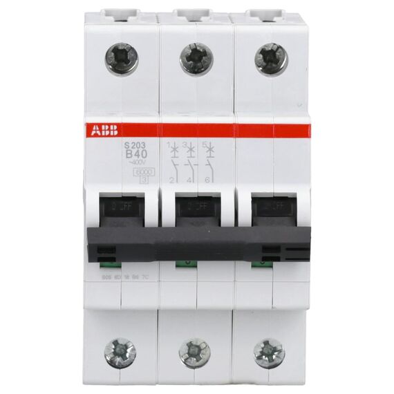 ABB S203-B40 Sicherungsautomat S200-3P-40 A-B System Typ B Pro M Compact 2CDS253001R0405