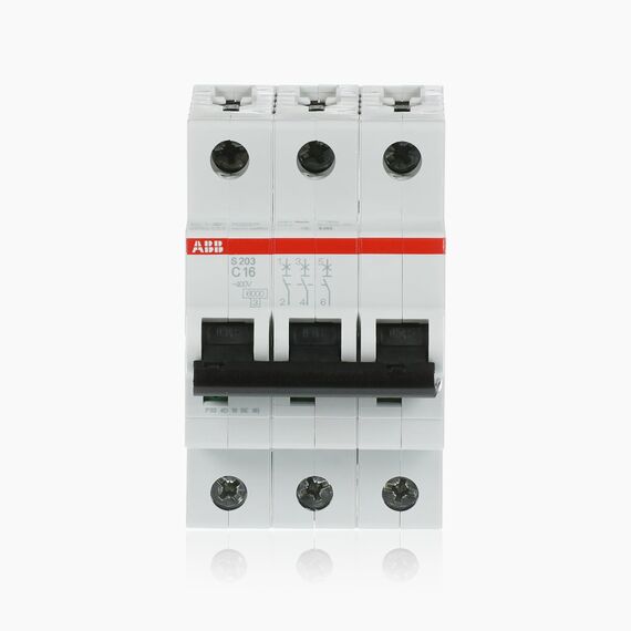 ABB S203-C16 Sicherungsautomat S200-3P-16 A-C System Typ C Pro M Compact 2CDS253001R0164