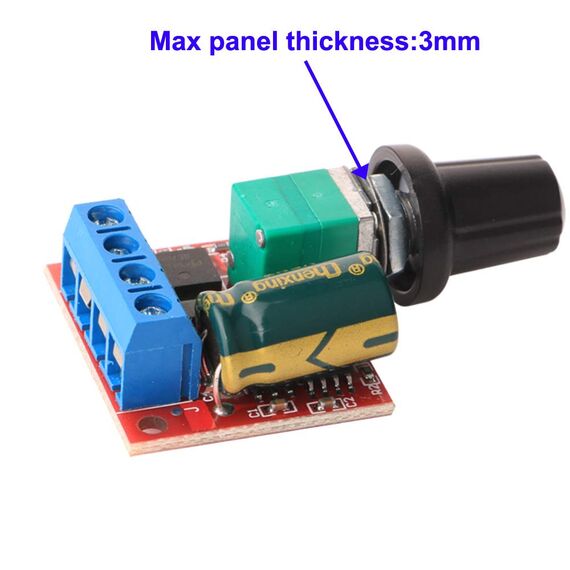 Gebildet 3Stücke PWM Motor-Drehzahlsteller, DC 5V-35V 5A Einstellbarer Reversible, DC 6V 12V 24V 35V Variabler Spannungsregler Dimmer-Regler Schalten, mit LED-Anzeige und Schalterfunktion