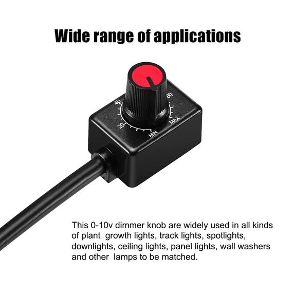 Gebildet DC 0/1-10V Knopf-LED-Dimmer (kein Flackern oder Brummen), Pastentyp Niederspannungs-Passivdimmer PWM-Dimmen für 0-10V oder 1-10V dimmbaren elektronischen LED-Treiber