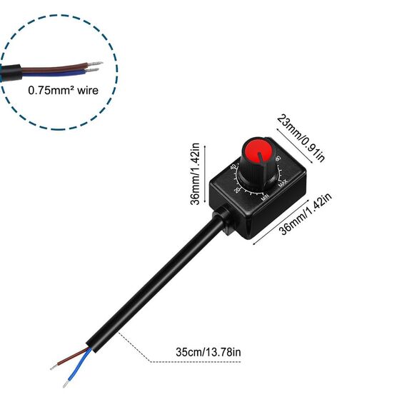 Gebildet DC 0/1-10V Knopf-LED-Dimmer (kein Flackern oder Brummen), Pastentyp Niederspannungs-Passivdimmer PWM-Dimmen für 0-10V oder 1-10V dimmbaren elektronischen LED-Treiber