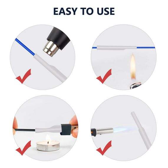 ASHINER Schrumpfschlauch Set - 580 Stück Hochwertiges Eva-Material mit Aufbewahrungskoffer - Perfekt für Elektrische Isolierung, Kabel Reparaturen und Drahtverbindungen, Weiß