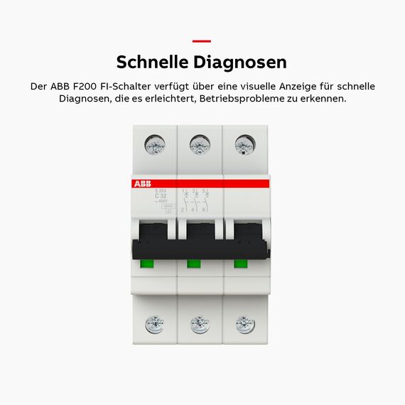 ABB S203-C32 Sicherungsautomat S200-3P-32 A-C System Typ C Pro M Compact 2CDS253001R0324