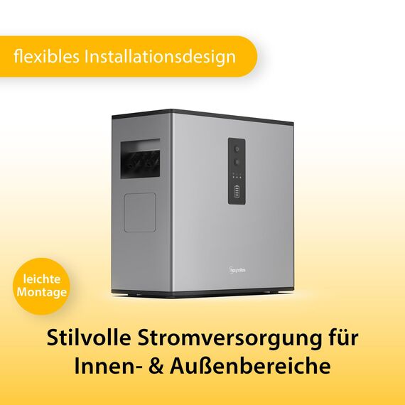 Hoymiles MS-A2 Solarbatterie 2.240Wh - Solarspeicher für Balkonkraftwerke - LiFePo4 - Hohe Kompatibilität mit Wechselrichtern - Langlebig & Sicher - at-Version