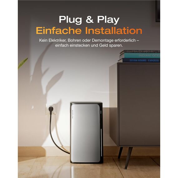 ECOFLOW STREAM AC Pro 2er-Pack, Balkonkraftwerk mit Speicher, 3,84kWh Solarspeicher, 100% Kompatibel mit allen Balkonkraftwerke, 2300W Ausgang, erweiterbar bis 11,52kWh, Plug&Play, IP65, TOU&KI