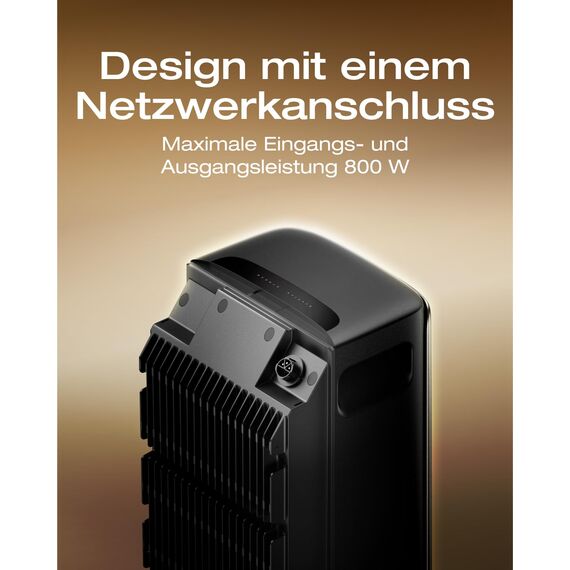 ECOFLOW Stream AC 0% VAT, Balkonkraftwerk mit Speicher, 1,92kWh Solarspeicher, 100% Kompatibel mit Allen Balkonkraftwerke, 800W bidirektional, erweiterbar bis 11,52kWh, Plug&Play, IP65, TOU&KI