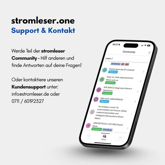 stromleser one mit Hutschienen - WLAN Stromzähler auslesen IR Lesekopf mit App | Verbrauchstracker für Balkonkraftwerke & Zuhause Smart Home Messgerät Energiemonitor Plug & Play