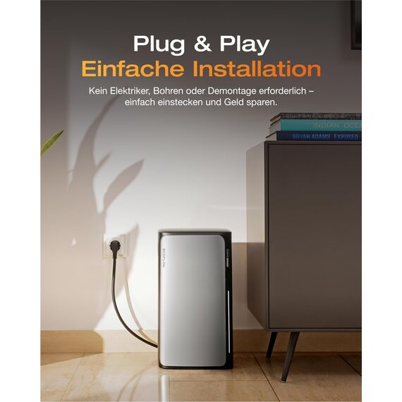 ECOFLOW STREAM Max 1,92kWh 0% VAT, Balkonkraftwerk mit Speicher, 2 MPPT 1800W Solareingang, 1200W bidirektional, Single AC-Anschlüsse, bis zu 11,52kWh Kapazität, 6000 Zyklen, Plug&Play
