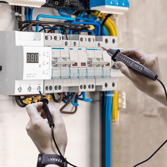 CCLIFE 2-poliger Spannungsprüfer 6–380V Wechselstrom/Gleichstrom mit LED Anzeige Robuster Phasenprüfer