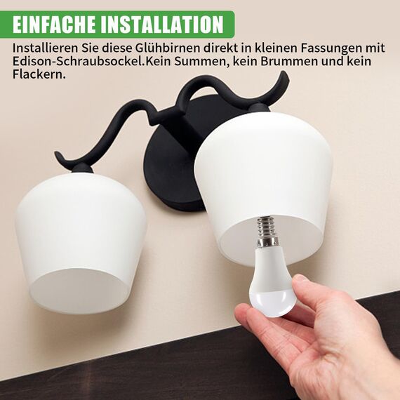 XINFUFEIMING E14 LED Ultrahelle Energiespar Glühbirne, 5W Glühbirne Ersatz für 40W Warmweiss 780LM Not Dimmable 10 Stück 3000K