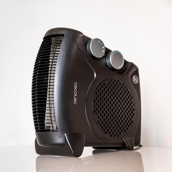Cecotec Energiespar-Heizlüfter ReadyWarm 2000 Max Dual Schwarz, Heizlüfter mit 2000 W, 3 Modi, einstellbares Thermostat, Überhitzungsschutz, Abdeckungsbereich 20 m²