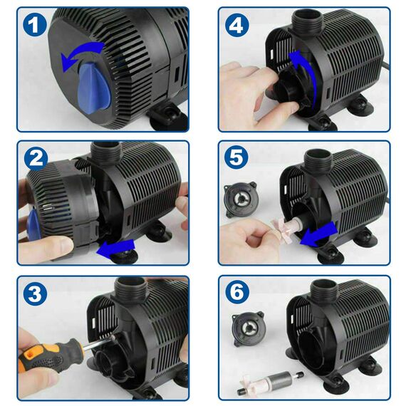 YAOBLUESEA Eco Teichpumpe Filterpumpe Bachlaufpumpe 2300L/H 35W Energiespar Wasserpumpe Koiteich Bachlaufpumpe