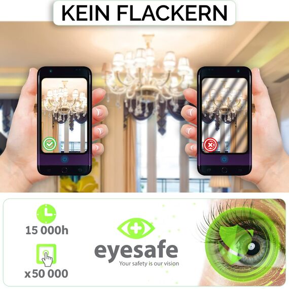 Lumiled GU10 LED, 6W 580 Lumen Leuchtmittel, 3000K warmweiß Birne Lampe Strahler Spot, ersetzt 50W Halogenlampen, 120° Grad Strahlwinkel Reflektorlampen Reflektor 10 Stück Energiesparlampen