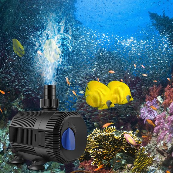 YAOBLUESEA Eco Teichpumpe Filterpumpe Bachlaufpumpe 2300L/H 35W Energiespar Wasserpumpe Koiteich Bachlaufpumpe