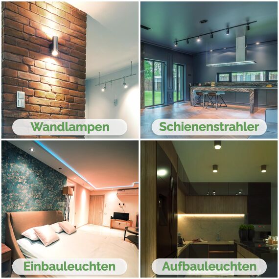 Lumiled GU10 LED Lampe 5W 470lm 6500K Kaltweiß Strahler Spot Reflektor 120° Abstrahlwinkel ersetzt 35W Standardlampe Energiespar Leuchtmittel 10 Stück