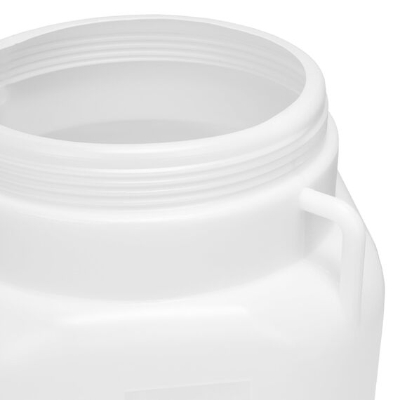 Garronda 30 Liter BPA-freies quadratisches Fass und Futtertonne Weithalsfass Wassertank und Behälter mit Deckel für Sauerkraut sowie Surfass Pökelfass für Fleisch GD-0088, Weiß