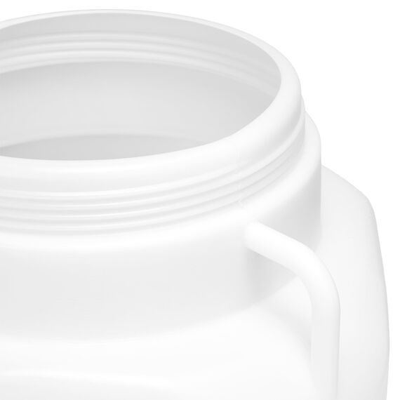 Garronda 40 Liter BPA-freies quadratisches Fass und Futtertonne Weithalsfass Wassertank und Behälter mit Deckel für Sauerkraut sowie Surfass Pökelfass für Fleisch GD-0088, Weiß