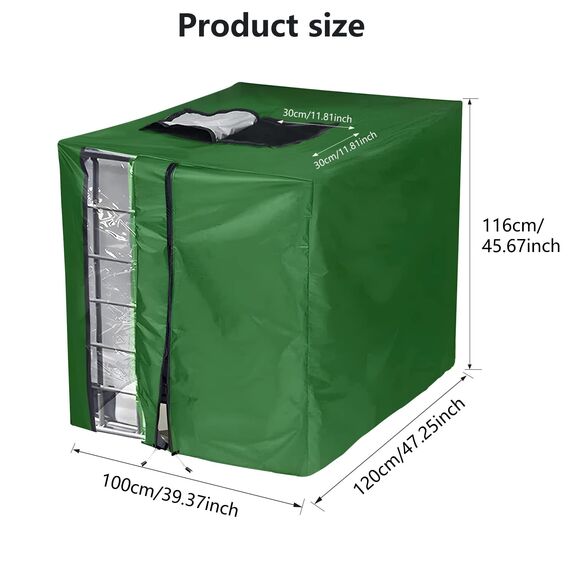 oumuik IBC Tank Abdeckung, Upgrade 420D IBC Abdeckplane für Wassertank 1000L / Ibc Container Anti-UV Schutzhülle Ibc Tank Cover Verdickte Version