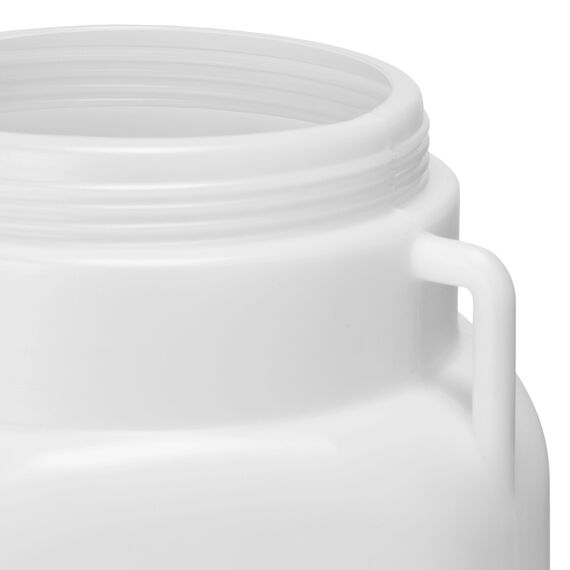 Garronda 20 Liter BPA-freies quadratisches Fass und Futtertonne Weithalsfass Wassertank und Behälter mit Deckel für Sauerkraut sowie Surfass Pökelfass für Fleisch GD-0088, Weiß
