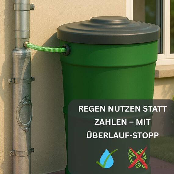 SAREI Regenwassersammler DN, Regenwasser nutzen einfache Montage in Fallrohr, direkt Wasser sammeln, Nennweite 100 mm, Zink-Kupfer, 100 Nettweite